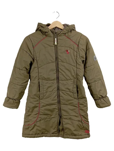 Jack Wolfskin Mädchen Winterjacke Steppjacke Gr. 140 Oliv Outdoor