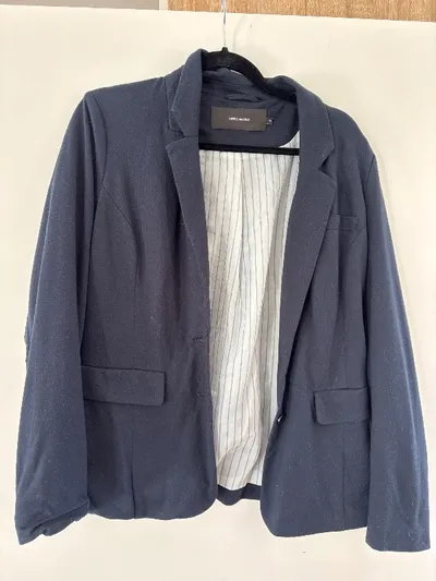 Vero Moda Damen Blazer Gr. 38 Blau Business Jacke gefüttert