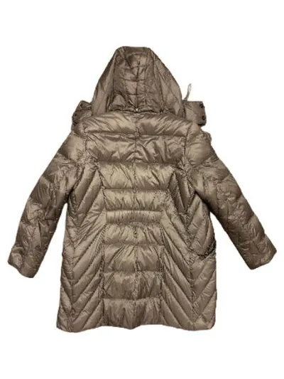 Gil Bret Damen Steppmantel Gr. 40 Grau Kapuze Winterjacke Lang