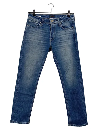 JACK & JONES Herren Jeans Regular Fit W30 L30 Blau Denim Hose