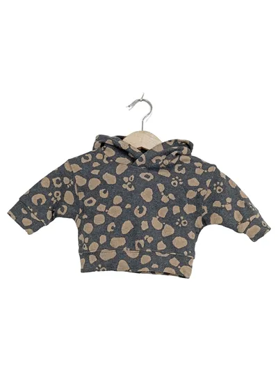 Play Up Baby Kapuzenpullover Leopardenmuster Grau Gr. 3 Monate/62