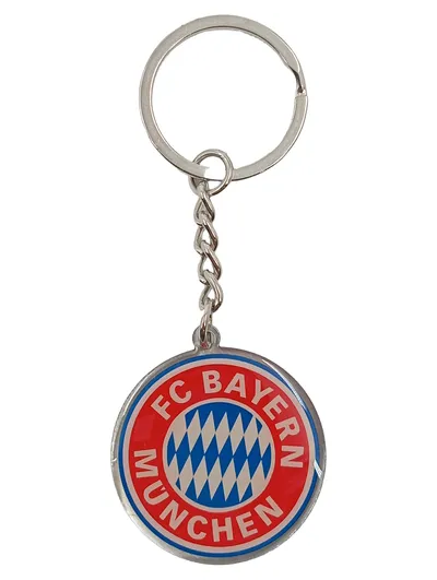 FC Bayern München Schlüsselanhänger Metall Wappen Fan Artikel