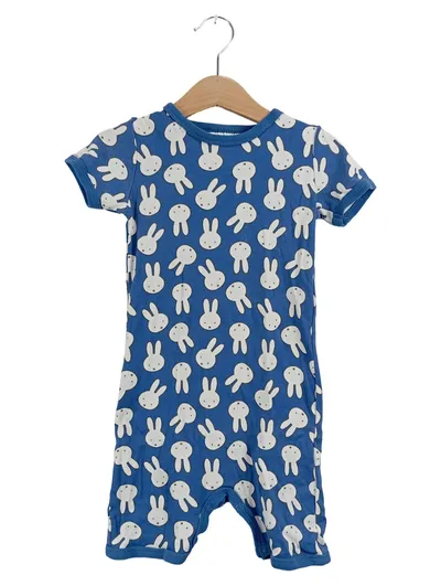Miffy Einteiler Strampler Kinder Gr. 98-104 Blau Bio-Baumwolle