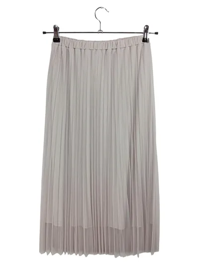 Rich & Royal Damen Faltenrock Tüll Gr. S Beige Midi Elegant
