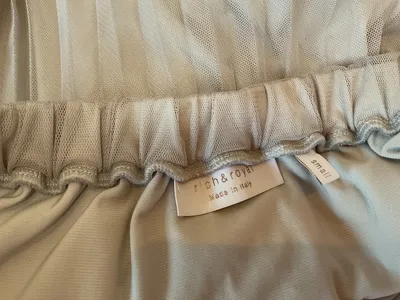 Rich & Royal Damen Faltenrock Tüll Gr. S Beige Midi Elegant