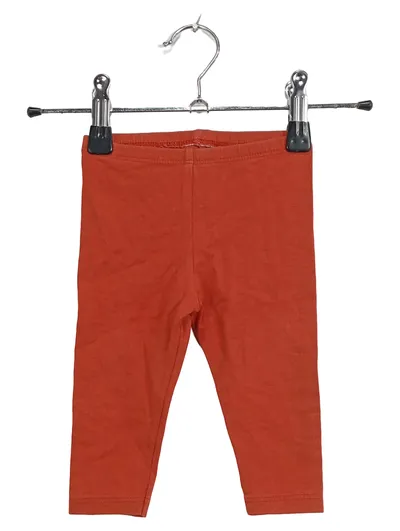 Sanetta Mädchen Baby Leggings Hose Gr. 68 Orange Basic Rippstrick