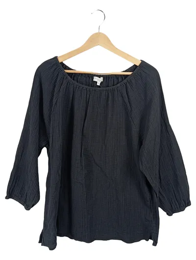 Christian Berg Woman Damen Bluse Shirt Gr. 48 Schwarz Musselin Casual