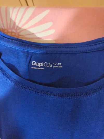 GapKids Mädchen T-Shirt Blau Night Owl Motiv Gr. 158/164 Baumwolle