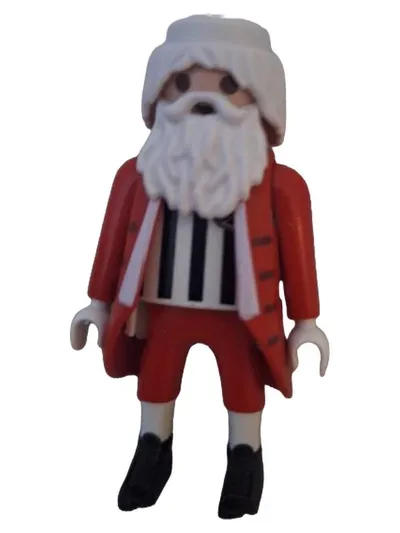 Playmobil Weihnachtsmann Schiedsrichter Figur rot weiß Geobra ab 4 Jahre