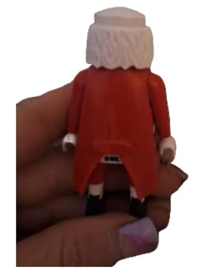 Playmobil Weihnachtsmann Schiedsrichter Figur rot weiß Geobra ab 4 Jahre
