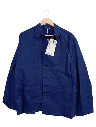 BP Basic Arbeitsjacke Herren Blau Größe 50 100% Baumwolle NEU