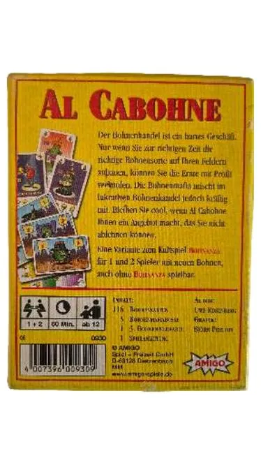 Al Cabohne Zu Zweit Gegen Die Bohnenmafia Kartenspiel Amigo Uwe Rosenberg
