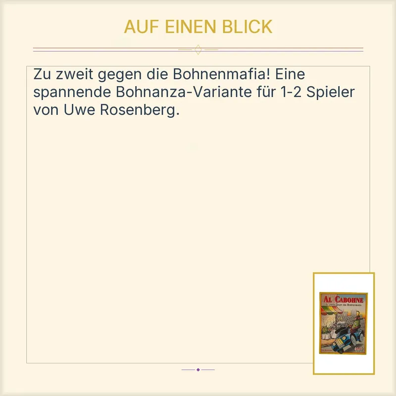 Al Cabohne Zu Zweit Gegen Die Bohnenmafia Kartenspiel Amigo Uwe Rosenberg 3