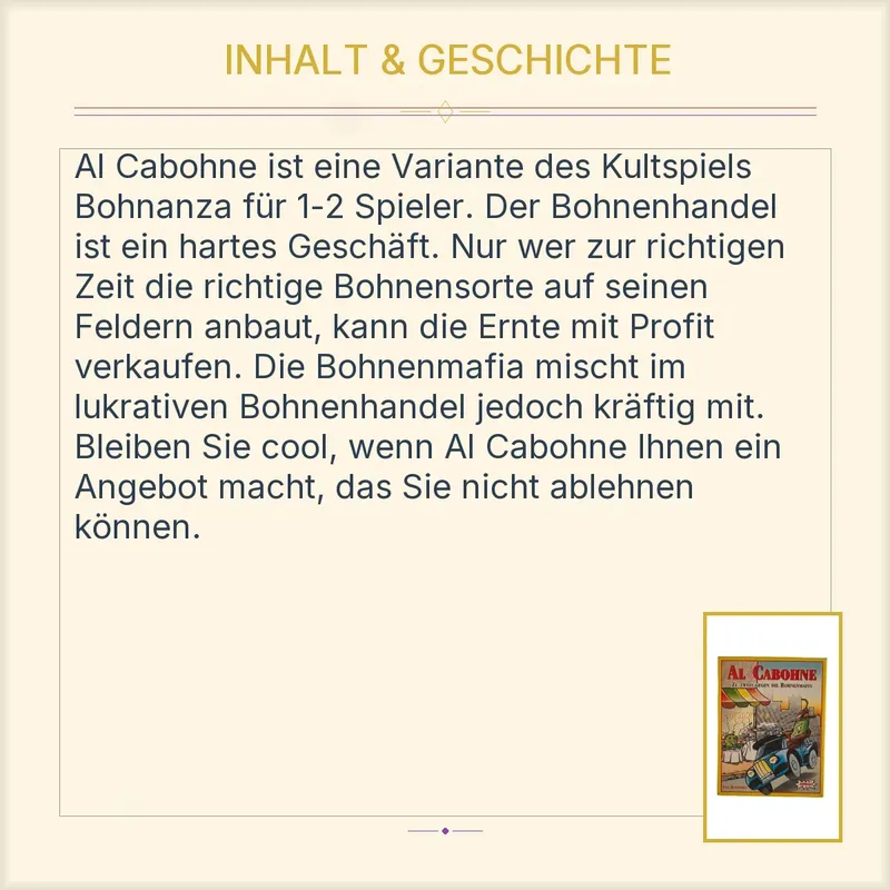 Al Cabohne Zu Zweit Gegen Die Bohnenmafia Kartenspiel Amigo Uwe Rosenberg 4