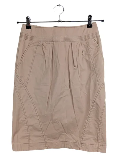 BOSS Orange Bleistiftrock Damen Gr. 34 Beige Baumwolle Rock