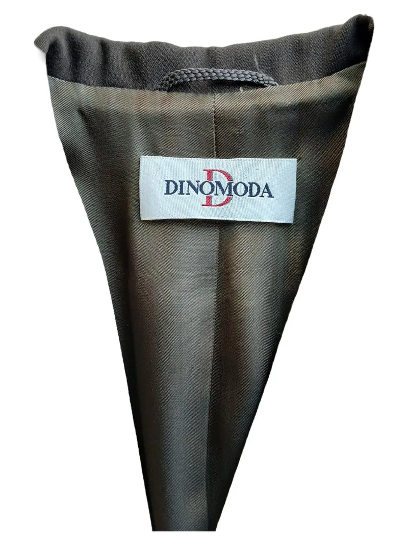 Dinomoda Damen Blazer Gr. 38 M Grau Business Klassisch Wolle 3