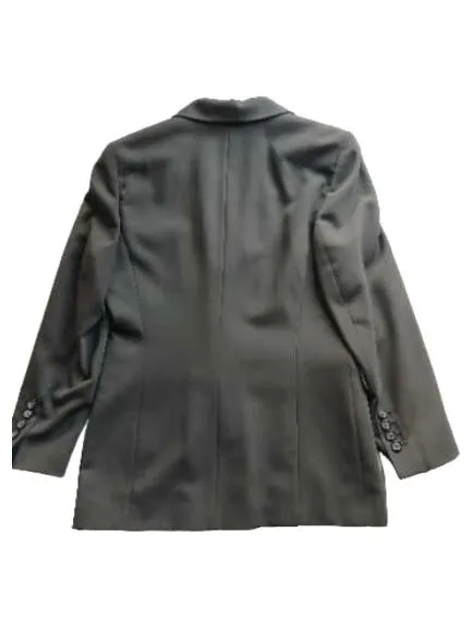 Dinomoda Damen Blazer Gr. 38 M Grau Business Klassisch Wolle 4