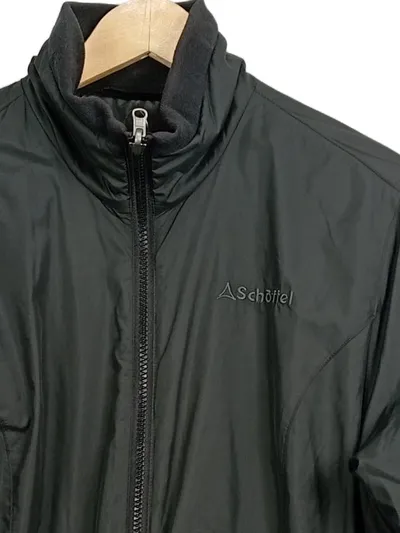 Schöffel Outdoorjacke Damen Gr. 42 Grau Windbreaker Übergangsjacke