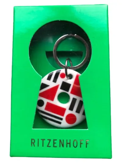 RITZENHOFF Schlüsselanhänger Porzellan Katja Prewozny Design Geometrisch
