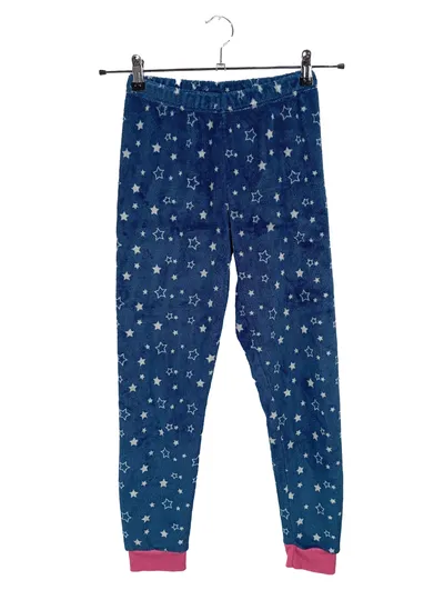 Lily & Dan Kinder Pyjamahose Sterne Blau Gr. 146/152 Fleece