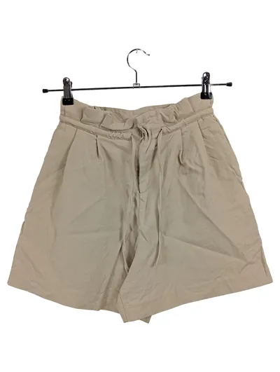 Broadway NYC Fashion Damen Shorts Paperbag Beige Gr. S 36 High Waist