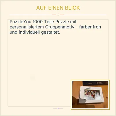 puzzleYOU 1000 Teile Puzzle Prager Kunstmotiv Erwachsene Sammler