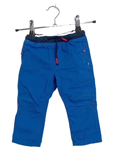 Obaïbi Stoffhose Jungen Gr. 74 Blau Kordsamt Elastikbund Baby