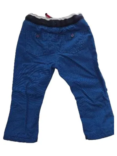 Obaïbi Stoffhose Jungen Gr. 74 Blau Kordsamt Elastikbund Baby