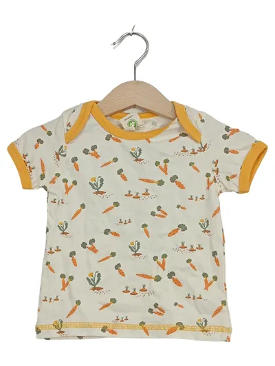 ALANA Baby T-Shirt Karotten Motiv Gr. 68 Baumwolle Beige