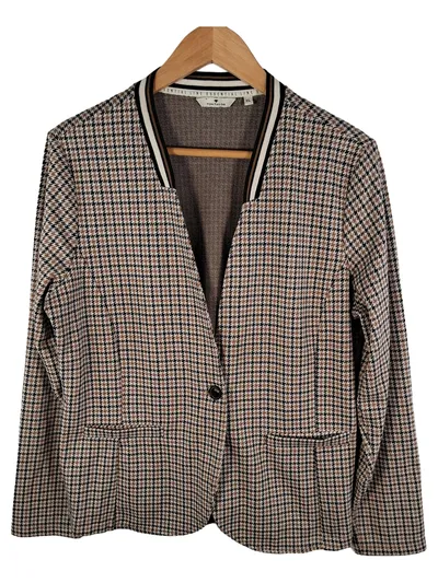 Tom Tailor Damen Hosenanzug Blazer Hose Hahnentritt kariert XL