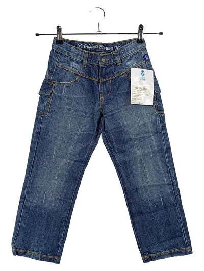 Original Marines Jeans Hose Kinder Gr. 128/134 Blau Regular Fit Denim