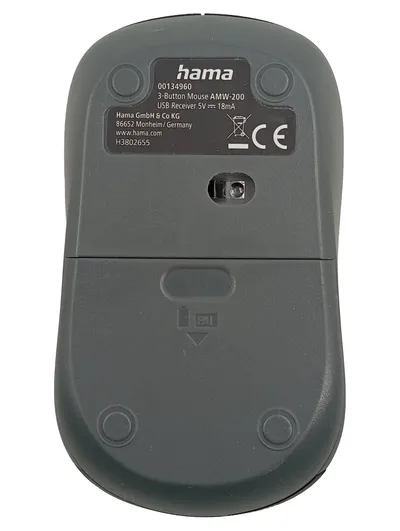 Hama AMW-200 Funkmaus Wireless 3-Tasten USB Empfänger Maus Schwarz