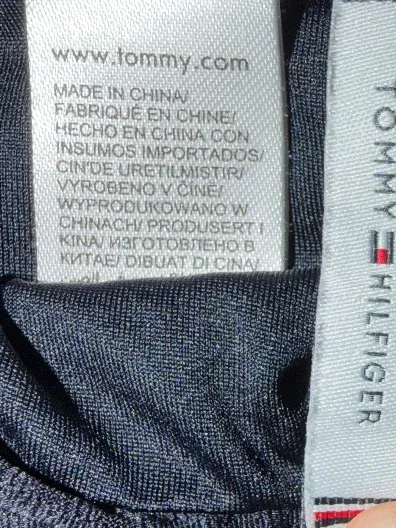 Tommy Hilfiger Bikini Damen Schwarz Schnürung Ringe Gr. 36 6