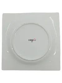 casa NOVA Essteller Porzellan Weiß Quadratisch Modern 19cm 2