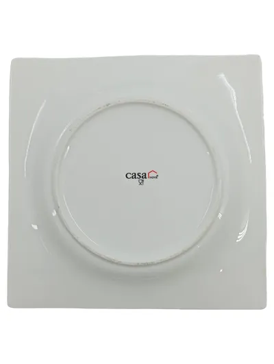 casa NOVA Essteller Porzellan Weiß Quadratisch Modern 19cm