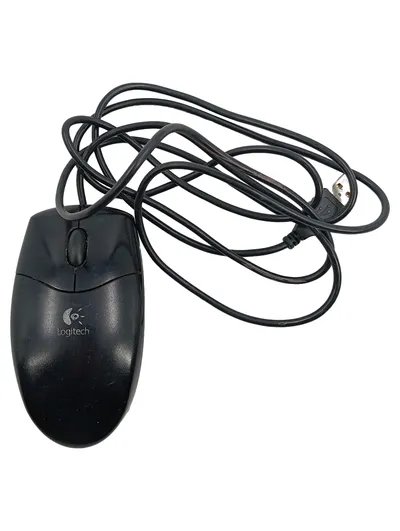 Logitech M-BT83 USB Kabel Maus Optisch Schwarz PC Computer Mouse