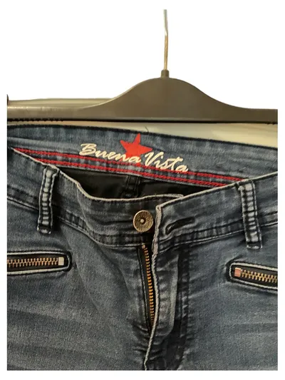 Buena Vista Damen Slim Fit Jeans Hose Blau Größe M W29 38