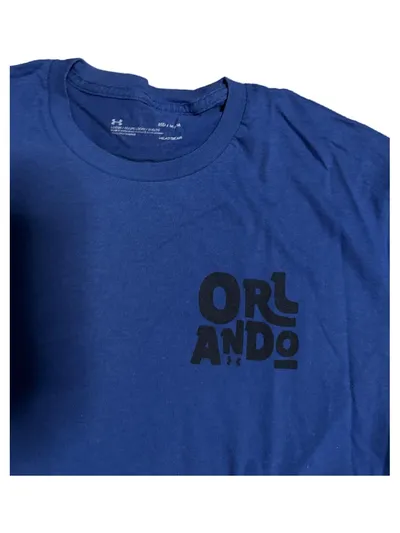 Under Armour Orlando T-Shirt Herren Gr. M Blau Sportshirt HeatGear