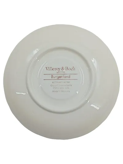 Villeroy & Boch Burgenland Unterteller Rot Porzellan 14cm Spülmaschinenfest