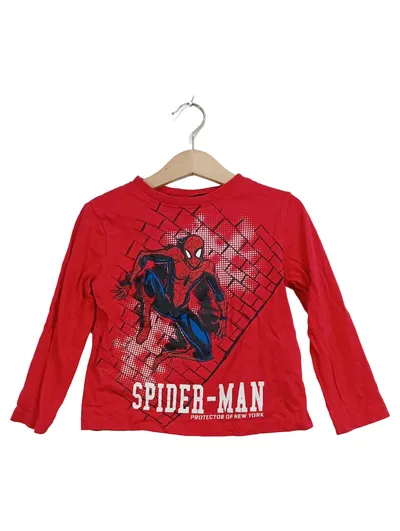 Marvel Spider-Man Kinder Langarmshirt Gr. 98 Rot Langarm Jungen
