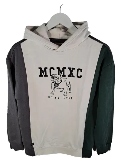 Zara Kids Kapuzenpullover Hoodie Bulldogge MCMXC Gr. 152 Mehrfarbig