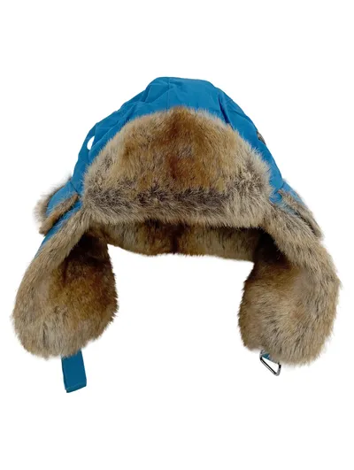 Barts Wintermütze Trapper Fellbesatz Blau Outdoor Unisex Ushanka