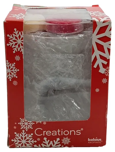 Bolsius Creations Winter Edition Duftwachs Set mit Brenner Aromatic