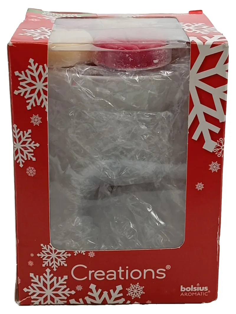 Bolsius Creations Winter Edition Duftwachs Set mit Brenner Aromatic 2