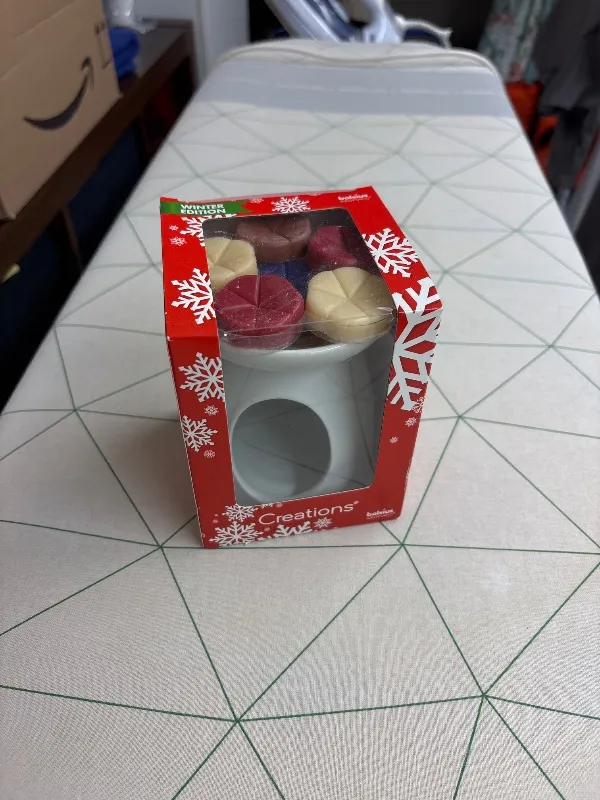 Bolsius Creations Winter Edition Duftwachs Set mit Brenner Aromatic 3