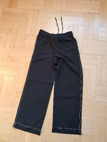 Monki Stoffhose Damen Gr. S Schwarz Wide Leg Casual Hose