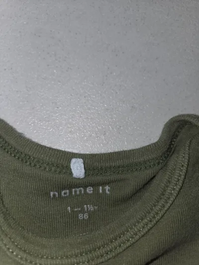 NAME IT Baby Body Langarmbody Gr. 86 Grün Langarm 100% Baumwolle