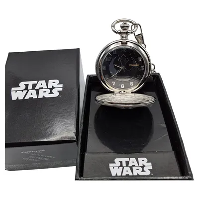 Accutime Millennium Falcon Taschenuhr Silber Vintage Freizeit