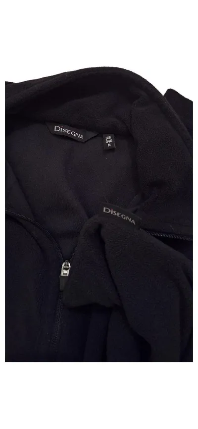 Disegna Fleecepullover Herren Gr. M Schwarz Half-Zip Outdoor