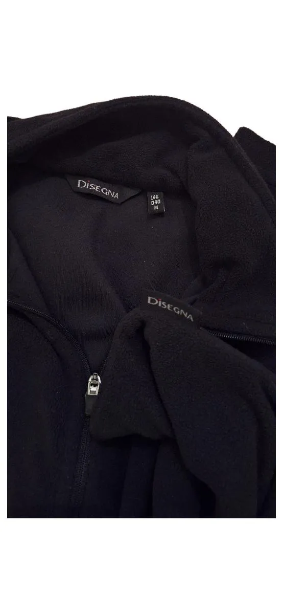 Disegna Fleecepullover Herren Gr. M Schwarz Half-Zip Outdoor 2